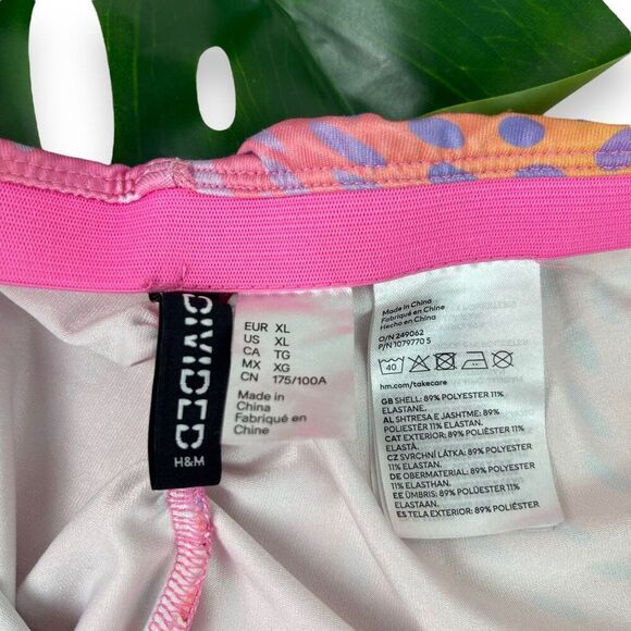 H&M Disco Ombre Sunset Flare Leggings in Stretch Jersey - Picture 10 of 10